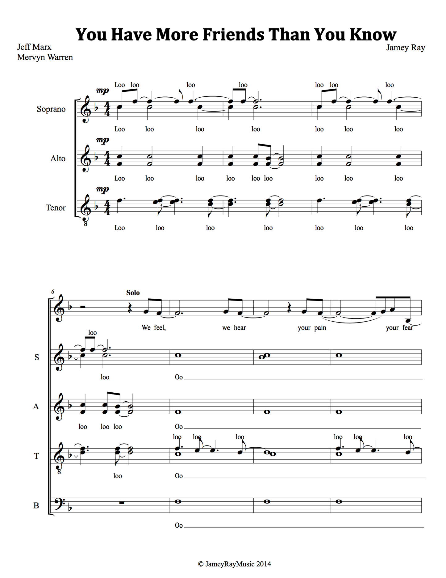 You Have More Friends Than You Know Sheet Music